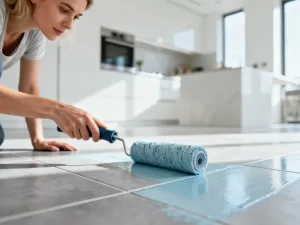 Precyzyjne nakładanie kleju na metalową zębatkę łączoną z plastikową powierzchnią w profesjonalnym warsztacie.